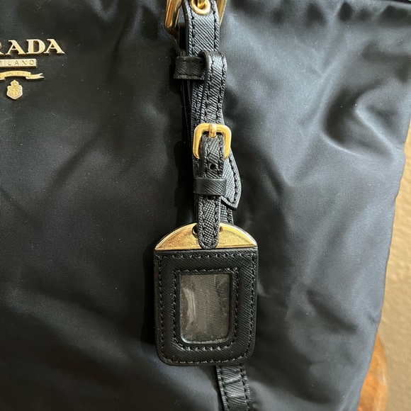PRADA TESSUTO BLACK NYLON TOTE BAG - Picture 4 of 16